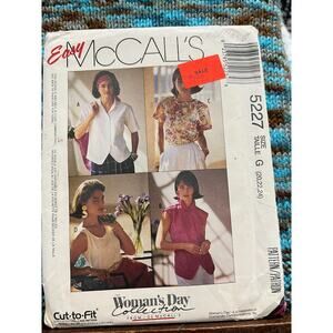 McCalls pattern 5227 blouse top tank top 1990s